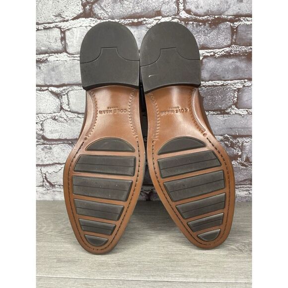 COLE HAAN GRAND. OS Brown Leather Penny Loafers Dress Shoes Men’s Sz 13M US/46EU main image 13